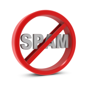 No Spam circle sign